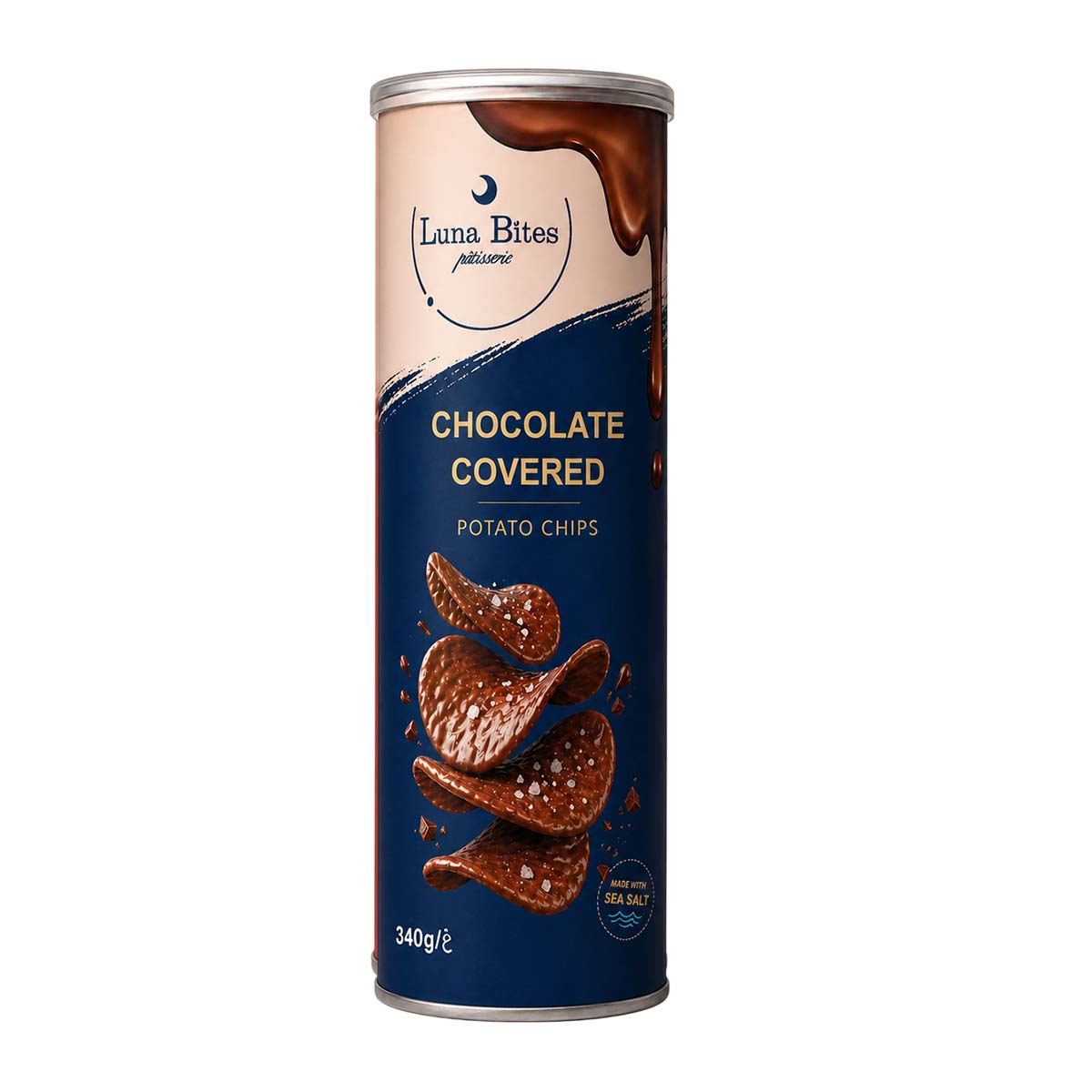 Chocolate Covered Potato Chips with Sea Salt 340 gram