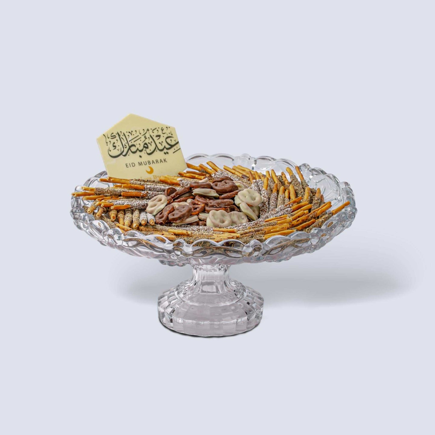 Eid Mubarak Luxury Salt Sticks Tray – Sweet & Savory Celebration Gift