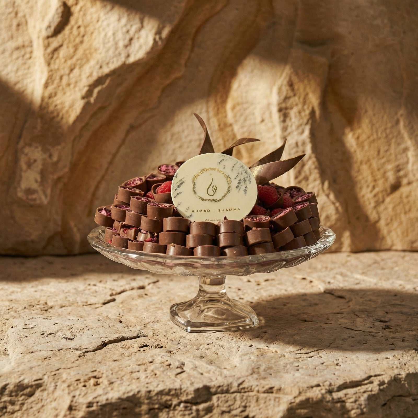 Luxury chocolate platter-Raspberry & Nuttela 1.5kg